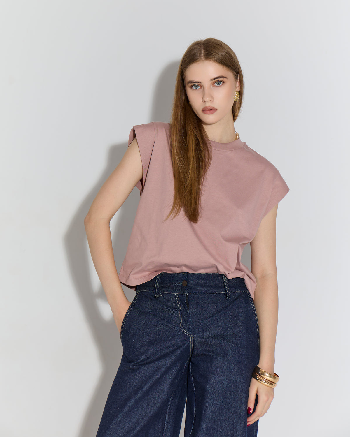 T-shirt Still 'Dusty rose'