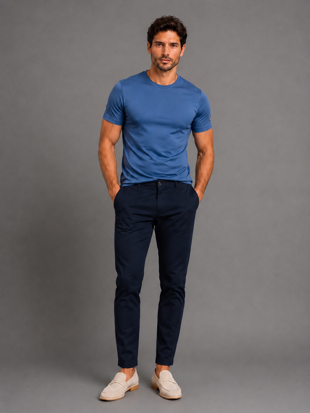 T-Shirt in Filo di Scozia