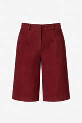 Soft Tailor Shorts - Wine suede