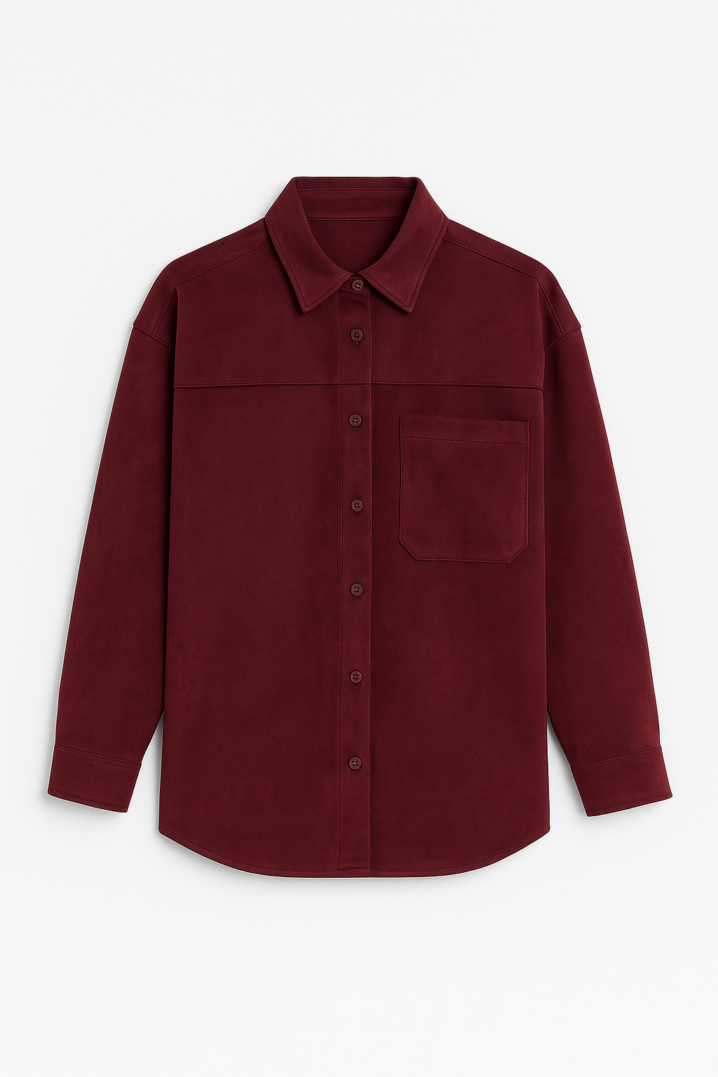 Soft Tailor Shirt - Wine suede