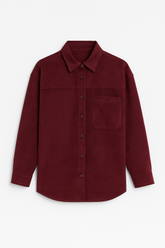 Soft Tailor Shirt - Wine suede