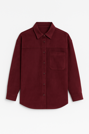 Soft Tailor Shirt - Wine suede