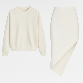 'Not so close' Hoodie & Skirt Set