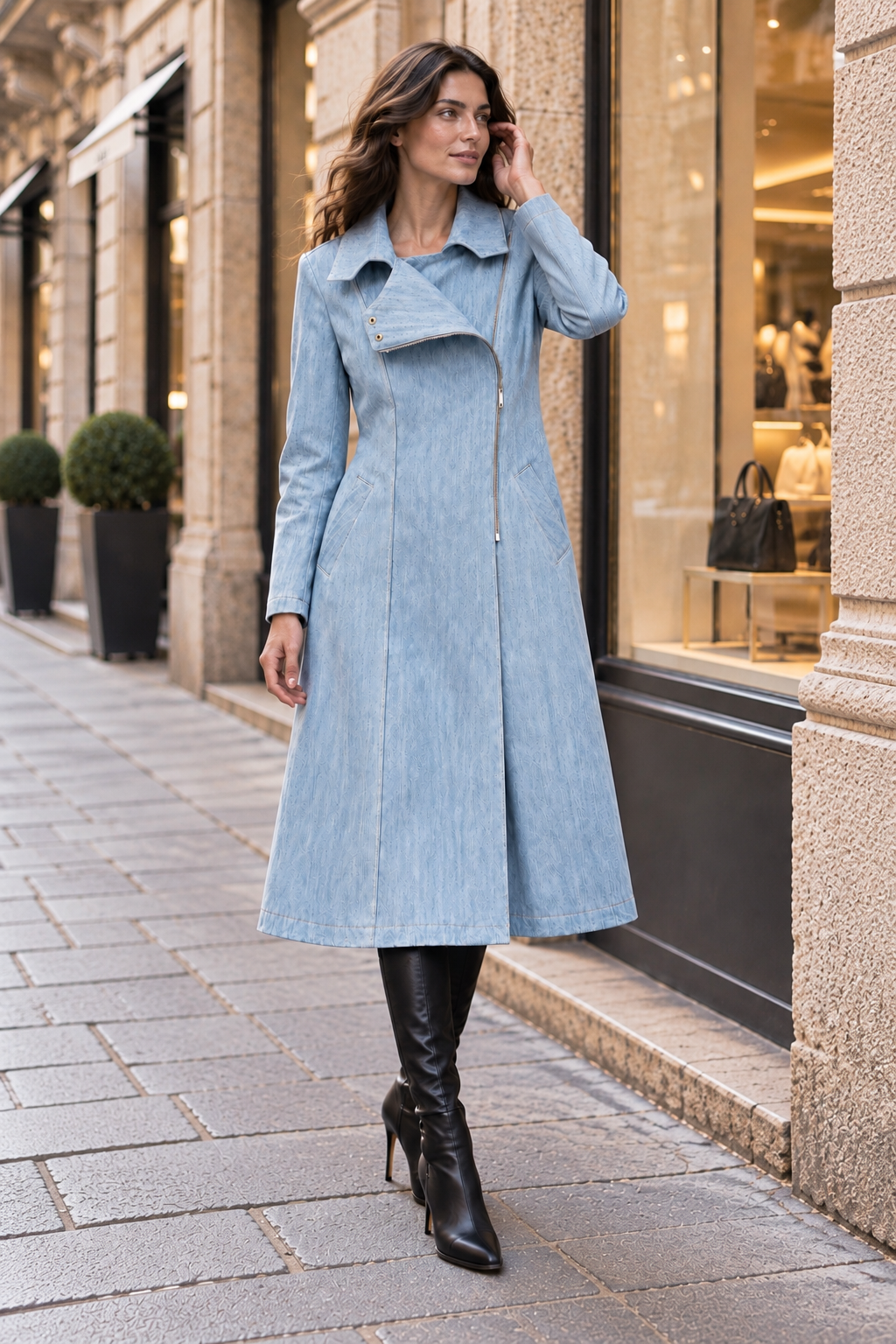 Cappotto in denim donna ‘Vertigo’
