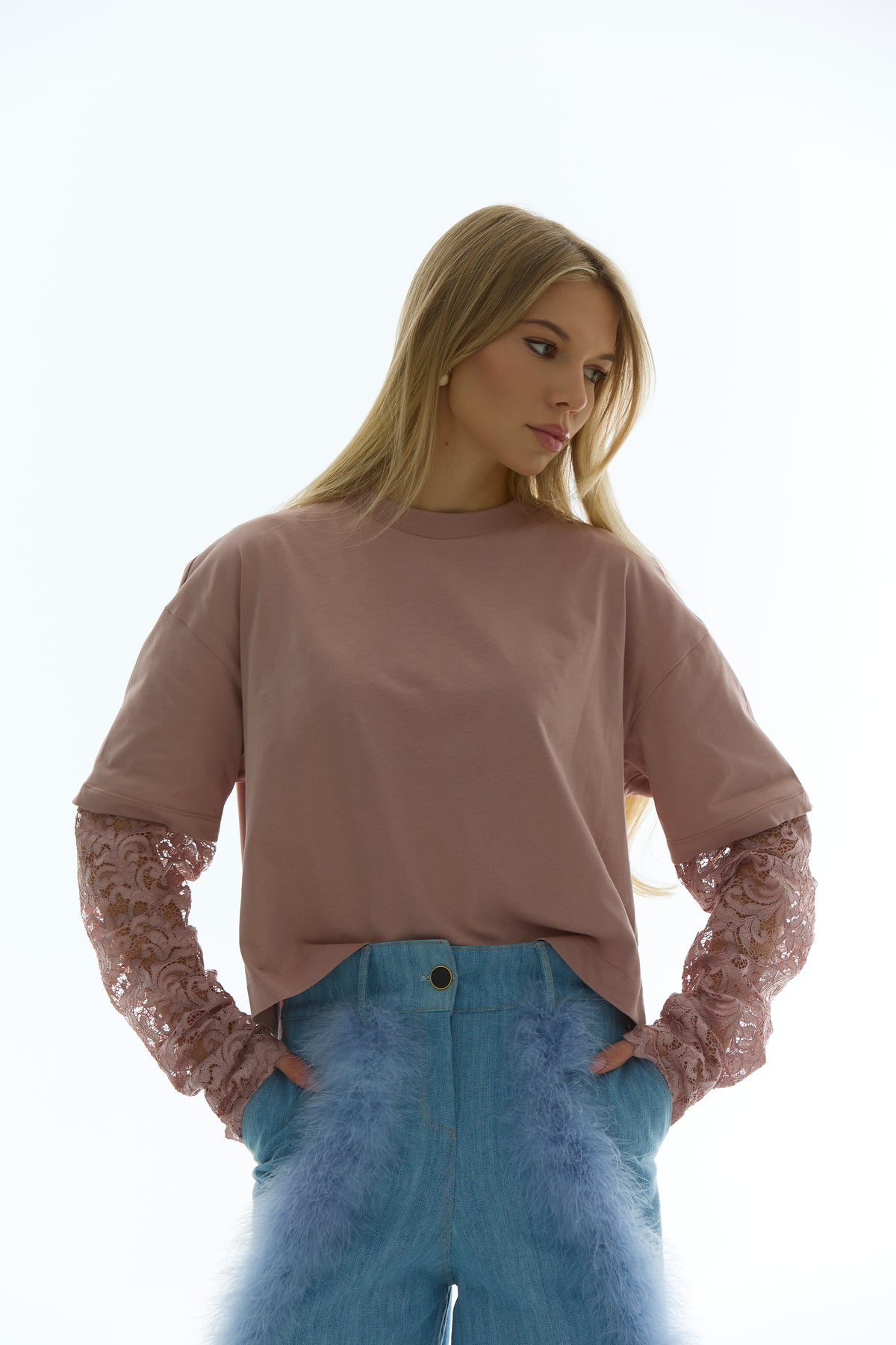 Hidden Bloom Long sleeve - Dusty rose