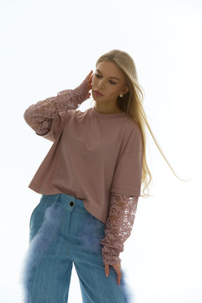 Hidden Bloom Long sleeve - Dusty rose