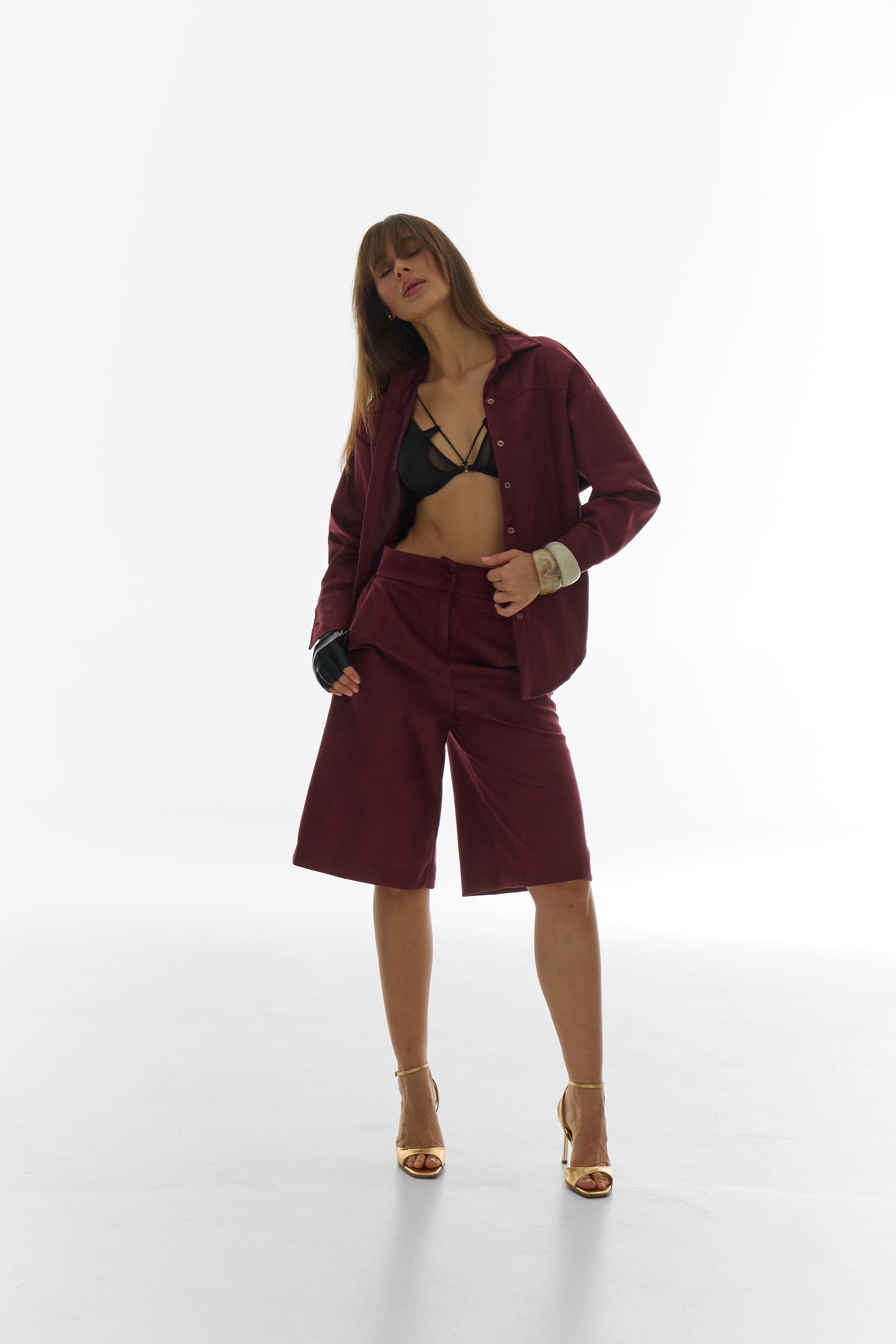 Soft Tailor Set - Wine suede