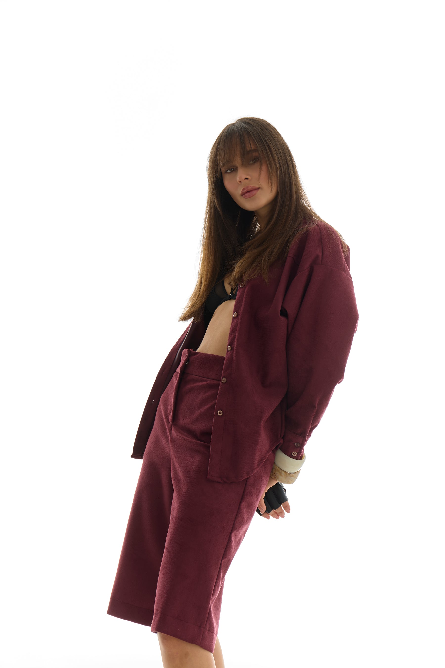 Soft Tailor Set - Wine suede