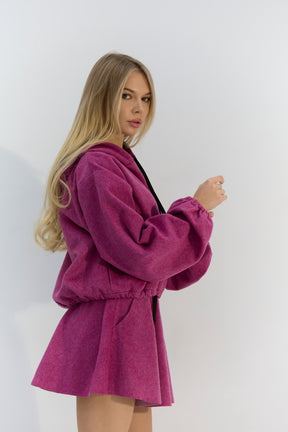 Petal mini Skirt - Magenta