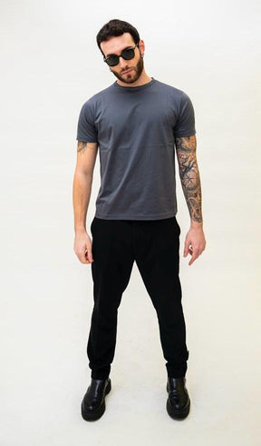 T-shirt Filo di scozia Piombo