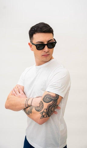 T-shirt Filo di scozia White